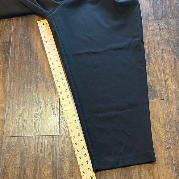 Zara Black Cropped High Waisted Trousers Capri Pants - Picture 2 of 10